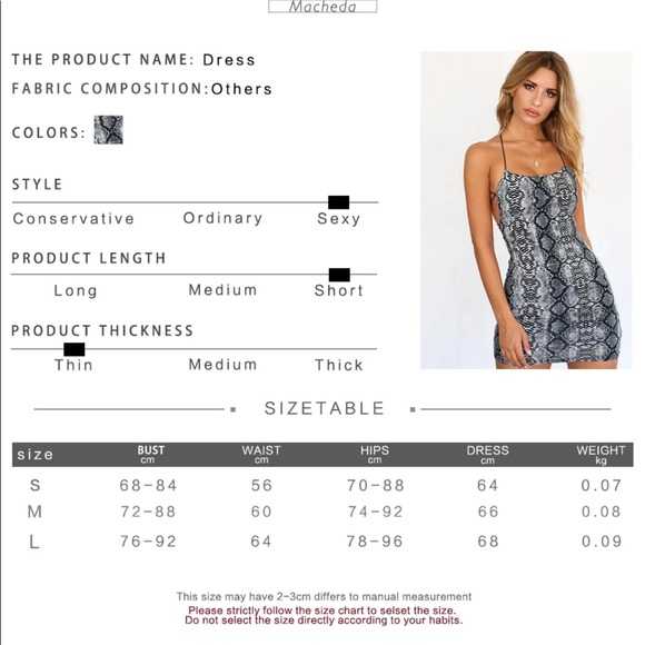 MUST GO!! COBRA DRESS - Picture 6 of 6